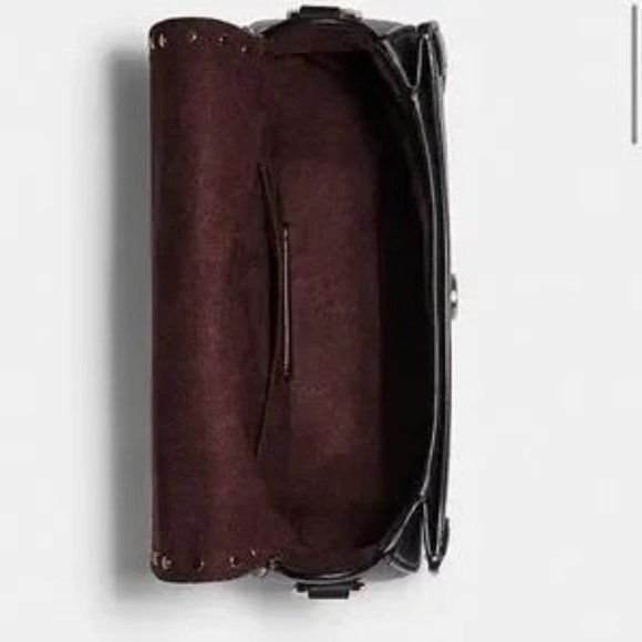 New Authentic Coach Georgie Saddle Bag Colorblock Signature Canvas Crossbody - Picture 4 of 4